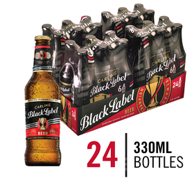 Carling Black Label Beer 24 x 330ml Bottles