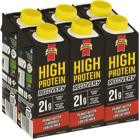 High-Protein Recovery Milk | Peanut Butter Flavoured - 1 x 6 pack (250ml)