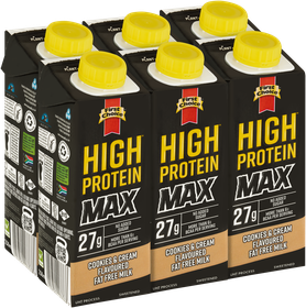 High-Protein MAX - Cookies & Cream Flavoured - 1 x 6 Pack (250ml)