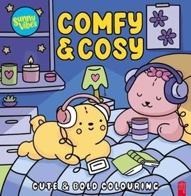 Sunny Vibes: Comfy & Cosy Cute & Bold Colouring Book