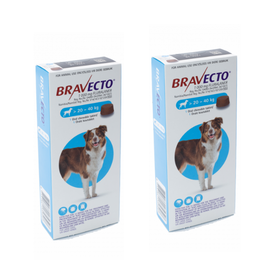 Bravecto Chewy Tablet-Large Dog (>20-40Kg) -Tick&Flea, Fast Acting - 2 Pack