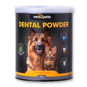Vets2Pets Dental Powder Dogs & Cats Oral Care - 150g