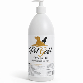 Pet Gold Omega Oil Supplement for Pets 1 Liter