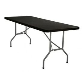 ZYS - 1.8M Folding Trestle Table 180X74X74 CM - Black