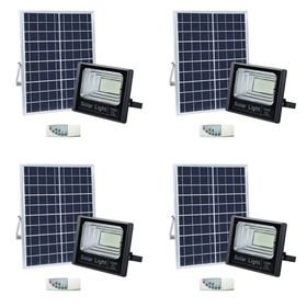 100W LED Solar Flood Light - Pack of 4