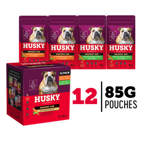 Husky Smokey Joe Cuts in Gravy (12 x 85g Multipack) - High-Protein
