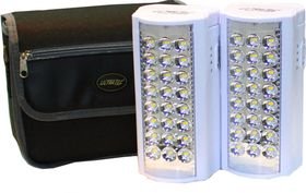 2 x UltraTec Rechargeable Emergency/Camping Lantern & Power Bank - 800 Lumen