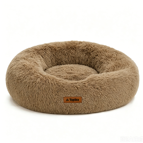 Topika Calming Plush Donut Pet Bed for Small and Medium Dogs