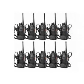 10 Piece 16 Channel UHF Walkie Talkie 400-470MHz Long Range 2 Way Radio