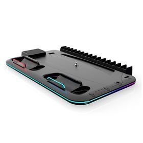 Compliance with PS5 Slim Stand with Cooling and Controller Charging Station