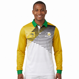 Bafana Bafana Heritage Long Sleeve Golfer - White