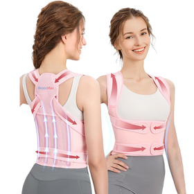 BezosMax Posture Corrector Adjustable Back Support for Pain Relief