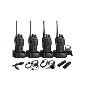 BF-888S Portable Two-Way Radios UHF Long Range - Pack of 4