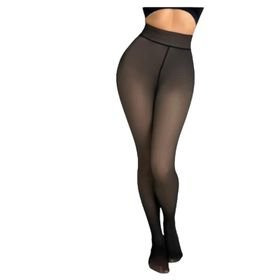 Thick Furry Thermal Translucent Legging Tights Stocking One Size Fits All