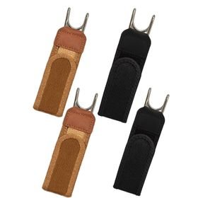 4 Pieces Buckle less Belt For Men, Tactical Metal Hook Elastic Belt