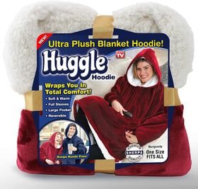 One Size Fits All, Ultra Plush Blanket, Huggie Hoodie, TV Blanket