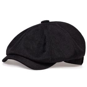 Unisex Casual Newsboy Hat Retro Beret Octagonal Cap
