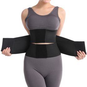 Waist Trainer AB Belt Waist Cincher Trimmer Nylon Tummy Shapewear Black