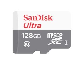 SanDisk Ultra microSDXC Class 10 128GB White Gray