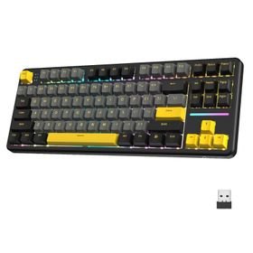 ATTACK SHARK X87 RGB Gaming Keyboard, Wireless Mechanical Keyboard Tri-Mode