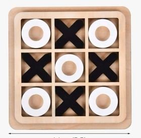 X and O Wooden Board Game