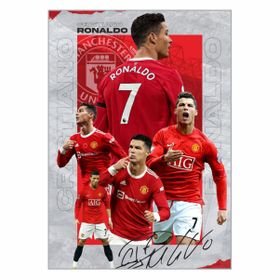 Cristiano Ronaldo Man United Poster - A1