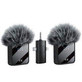 DW 3In1 Wireless Lavalier Microphone For Live Video Recording - F11-2