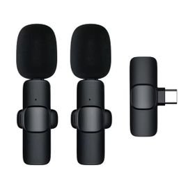 Dual Type C Wireless Lavalier Microphone For Interview & Live Show