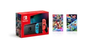 Nintendo Switch Console Mario Bundle (Mario Galaxy 1 & 2 + Mario Kart 8 Deluxe)