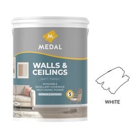 Medal - Walls and Ceilings Acrylic PVA Paint 5L