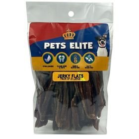 Pets Elite Jerky Flats Large (Pack of 25) - Natural Beef Chews
