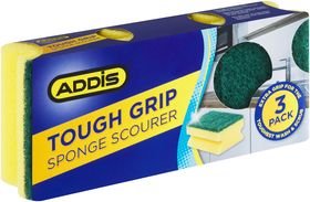 Addis - Tough Grip Sponge Scourers